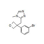 3-[[3-(3-Bromophenyl)oxetan-3-yl]methyl]-4-methyl-4H-1,2,4-triazole