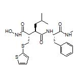 (2S,3R)-N1-Hydroxy-3-isobutyl-N4-[(S)-1-(methylamino)-1-oxo-3-phenyl-2-propyl]-2-[(thiophen-2-ylthio)methyl]succinamide