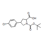 1-Boc-4-(4-chlorophenyl)pyrrolidine-2-carboxylic Acid