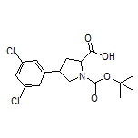 1-Boc-4-(3,5-dichlorophenyl)pyrrolidine-2-carboxylic Acid