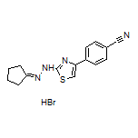 4-[2-(2-Cyclopentylidenehydrazinyl)-4-thiazolyl]benzonitrile Hydrobromide