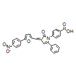 4-[3-[[5-(4-Nitrophenyl)-2-furyl]methylene]-2-oxo-5-phenyl-2,3-dihydro-1-pyrrolyl]benzoic Acid