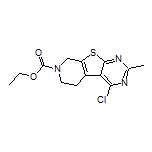 Ethyl 4-Chloro-2-methyl-5,6-dihydropyrido[4’,3’:4,5]thieno[2,3-d]pyrimidine-7(8H)-carboxylate