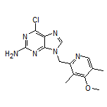 2-Amino-6-chloro-9-[(4-methoxy-3,5-dimethyl-2-pyridyl)methyl]-9H-purine