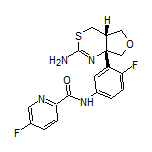 N-[3-[(4aS,7aS)-2-Amino-4a,5,7,7a-tetrahydro-4H-furo[3,4-d][1,3]thiazin-7a-yl]-4-fluorophenyl]-5-fluoropyridine-2-carboxamide