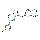 6-[[6-(1-Methyl-4-pyrazolyl)imidazo[1,2-b]pyridazin-3-yl]methyl]quinoline