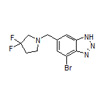 4-Bromo-6-[(3,3-difluoro-1-pyrrolidinyl)methyl]-1H-benzo[d][1,2,3]triazole