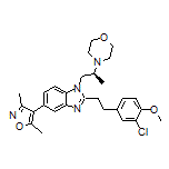 (S)-4-[1-[2-(3-Chloro-4-methoxyphenethyl)-5-(3,5-dimethyl-4-isoxazolyl)-1-benzimidazolyl]-2-propyl]morpholine