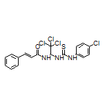 N-[2,2,2-Trichloro-1-[3-(4-chlorophenyl)thioureido]ethyl]cinnamamide