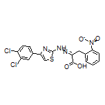 2-[2-[4-(3,4-Dichlorophenyl)-2-thiazolyl]hydrazono]-3-(2-nitrophenyl)propanoic Acid
