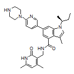 (S)-1-(sec-Butyl)-N-[(4,6-dimethyl-2-oxo-1,2-dihydro-3-pyridyl)methyl]-3-methyl-6-[6-(1-piperazinyl)-3-pyridyl]indole-4-carboxamide