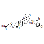 4-[[(3aR,5aR,5bR,7aR,9S,11aR,11bR,13aS)-3a-[(R)-2-[(4-Chlorobenzyl)[2-(dimethylamino)ethyl]amino]-1-hydroxyethyl]-1-isopropyl-5a,5b,8,8,11a-pentamethyl-2-oxo-3,3a,4,5,5a,5b,6,7,7a,8,9,10,11,11a,11b,12,13,13a-octadecahydro-2H-cyclopenta[a]chrysen-9-yl]oxy]-2,2-dimethyl-4-oxobutanoic Acid