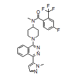 4-Fluoro-N-methyl-N-[1-[4-(1-methyl-5-pyrazolyl)-1-phthalazinyl]-4-piperidyl]-2-(trifluoromethyl)benzamide