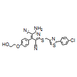 2-Amino-6-[[[2-(4-chlorophenyl)-4-thiazolyl]methyl]thio]-4-[4-(2-hydroxyethoxy)phenyl]pyridine-3,5-dicarbonitrile