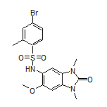 4-Bromo-N-(6-methoxy-1,3-dimethyl-2-oxo-2,3-dihydro-5-benzimidazolyl)-2-methylbenzenesulfonamide
