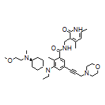 N-[(4,6-Dimethyl-2-oxo-1,2-dihydro-3-pyridyl)methyl]-3-[ethyl[trans-4-[(2-methoxyethyl)(methyl)amino]cyclohexyl]amino]-2-methyl-5-(3-morpholino-1-propyn-1-yl)benzamide