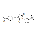 4-[[4-Oxo-2-thioxo-3-[3-(trifluoromethyl)phenyl]thiazolidin-5-ylidene]methyl]benzoic Acid