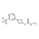 Ethyl 2-[1-[2-(Trifluoromethyl)-4-pyridyl]-3-azetidinyl]acetate