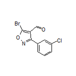 5-Bromo-3-(3-chlorophenyl)isoxazole-4-carbaldehyde