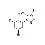 5-Bromo-3-(3-bromo-5-fluorophenyl)isoxazole-4-carbaldehyde