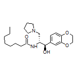 N-[(1R,2R)-1-(2,3-Dihydrobenzo[b][1,4]dioxin-6-yl)-1-hydroxy-3-(1-pyrrolidinyl)-2-propyl]octanamide