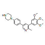 1-[4-[6-Methyl-5-(3,4,5-trimethoxyphenyl)-3-pyridyl]phenyl]piperazine