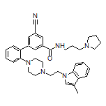5-Cyano-2’-[4-[2-(3-methyl-1-indolyl)ethyl]-1-piperazinyl]-N-[3-(1-pyrrolidinyl)propyl]biphenyl-3-carboxamide