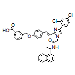 (E)-3-[[4-[2-[4-(2,4-Dichlorophenyl)-1-[2-[[1-(1-naphthyl)ethyl]amino]-2-oxoethyl]-2-imidazolyl]vinyl]phenoxy]methyl]benzoic Acid