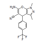 6-Amino-1,3-dimethyl-4-[4-(trifluoromethyl)phenyl]-1,4-dihydropyrano[2,3-c]pyrazole-5-carbonitrile