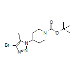 4-(4-Bromo-5-methyl-1H-1,2,3-triazol-1-yl)-1-Boc-piperidine