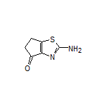 2-Amino-5,6-dihydro-4H-cyclopenta[d]thiazol-4-one