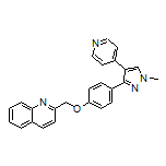 2-[[4-[1-Methyl-4-(4-pyridyl)-3-pyrazolyl]phenoxy]methyl]quinoline