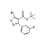 tert-Butyl 5-Bromo-3-(3-fluorophenyl)isoxazole-4-carboxylate