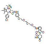 2-[(S)-4-(4-Chlorophenyl)-2,3,9-trimethyl-6H-thieno[3,2-f][1,2,4]triazolo[4,3-a][1,4]diazepin-6-yl]-N-[4-[2-[2-[2-[2-[[2-(2,6-dioxo-3-piperidyl)-1,3-dioxo-4-isoindolinyl]amino]ethoxy]ethoxy]ethoxy]ethoxy]phenyl]acetamide