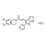 (E)-1-(6,7-Dimethoxy-3,4-dihydroisoquinolin-2(1H)-yl)-3-(1-methyl-2-phenyl-1H-pyrrolo[2,3-b]pyridin-3-yl)-2-propen-1-one Hydrochloride