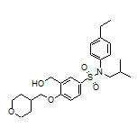 N-(4-Ethylphenyl)-3-(hydroxymethyl)-N-isobutyl-4-[(tetrahydro-2H-pyran-4-yl)methoxy]benzenesulfonamide