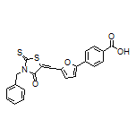 4-[5-[(3-Benzyl-4-oxo-2-thioxothiazolidin-5-ylidene)methyl]-2-furyl]benzoic Acid