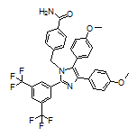 4-[[2-[3,5-Bis(trifluoromethyl)phenyl]-4,5-bis(4-methoxyphenyl)-1-imidazolyl]methyl]benzamide