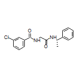 (S)-3-Chloro-N-[2-oxo-2-[(1-phenylethyl)amino]ethyl]benzamide