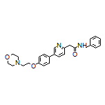 N-Benzyl-2-[5-[4-(2-morpholinoethoxy)phenyl]-2-pyridyl]acetamide