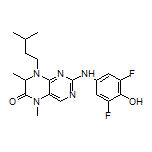 2-[(3,5-Difluoro-4-hydroxyphenyl)amino]-8-isopentyl-5,7-dimethyl-7,8-dihydropteridin-6(5H)-one