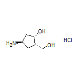 (1S,2S,4R)-4-Amino-2-(hydroxymethyl)cyclopentanol Hydrochloride