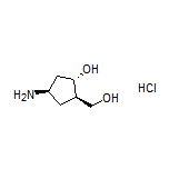 (1S,2R,4R)-4-Amino-2-(hydroxymethyl)cyclopentanol Hydrochloride