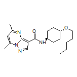 5,7-Dimethyl-N-[trans-4-(pentyloxy)cyclohexyl]pyrazolo[1,5-a]pyrimidine-3-carboxamide