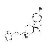 trans-4-(4-Bromophenyl)-4-(dimethylamino)-1-[2-(2-thienyl)ethyl]cyclohexanol