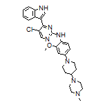 5-Chloro-4-(3-indolyl)-N-[2-methoxy-4-[4-(4-methyl-1-piperazinyl)-1-piperidyl]phenyl]pyrimidin-2-amine