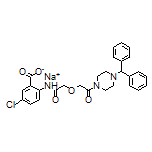 Sodium 2-[2-[2-(4-Benzhydryl-1-piperazinyl)-2-oxoethoxy]acetamido]-5-chlorobenzoate