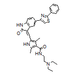 N-[2-(Diethylamino)ethyl]-2,4-dimethyl-5-[[2-oxo-5-(2-phenyl-4-thiazolyl)indolin-3-ylidene]methyl]pyrrole-3-carboxamide