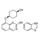 cis-4-[[2-[(6-Benzimidazolyl)amino]-8-quinazolinyl]oxy]cyclohexanol