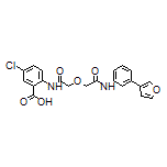 5-Chloro-2-[2-[2-[[3-(3-furyl)phenyl]amino]-2-oxoethoxy]acetamido]benzoic Acid